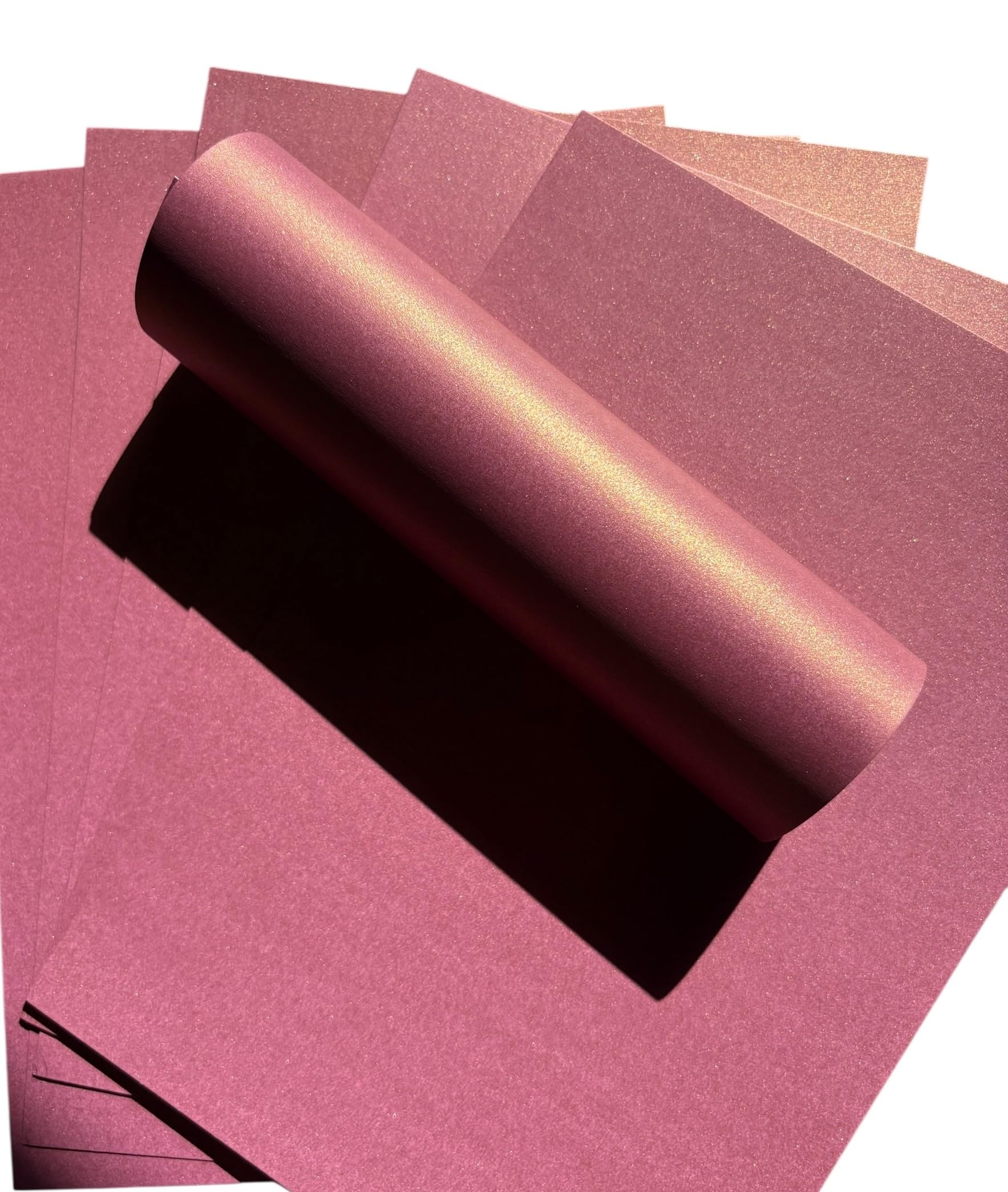 Syntego Violet 10 Sheets A4 Card With Gold Pearlescent Shimmer Decorative One Sided 300Gsm