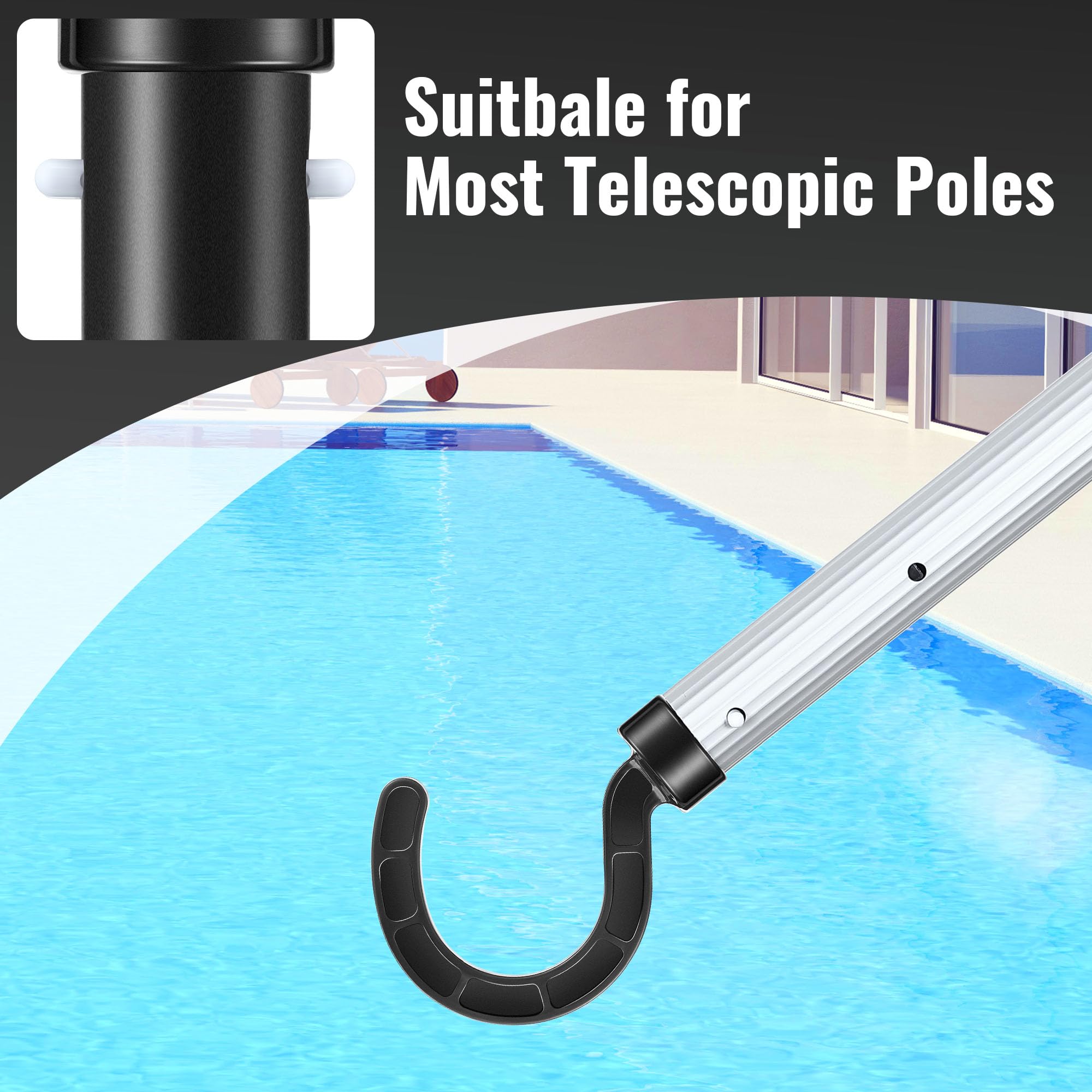 Poolhaken Für Roboter-Reiniger – Universell Mit Teleskopstangen Nutzbar, Auch Kabellos & Unterwasser
