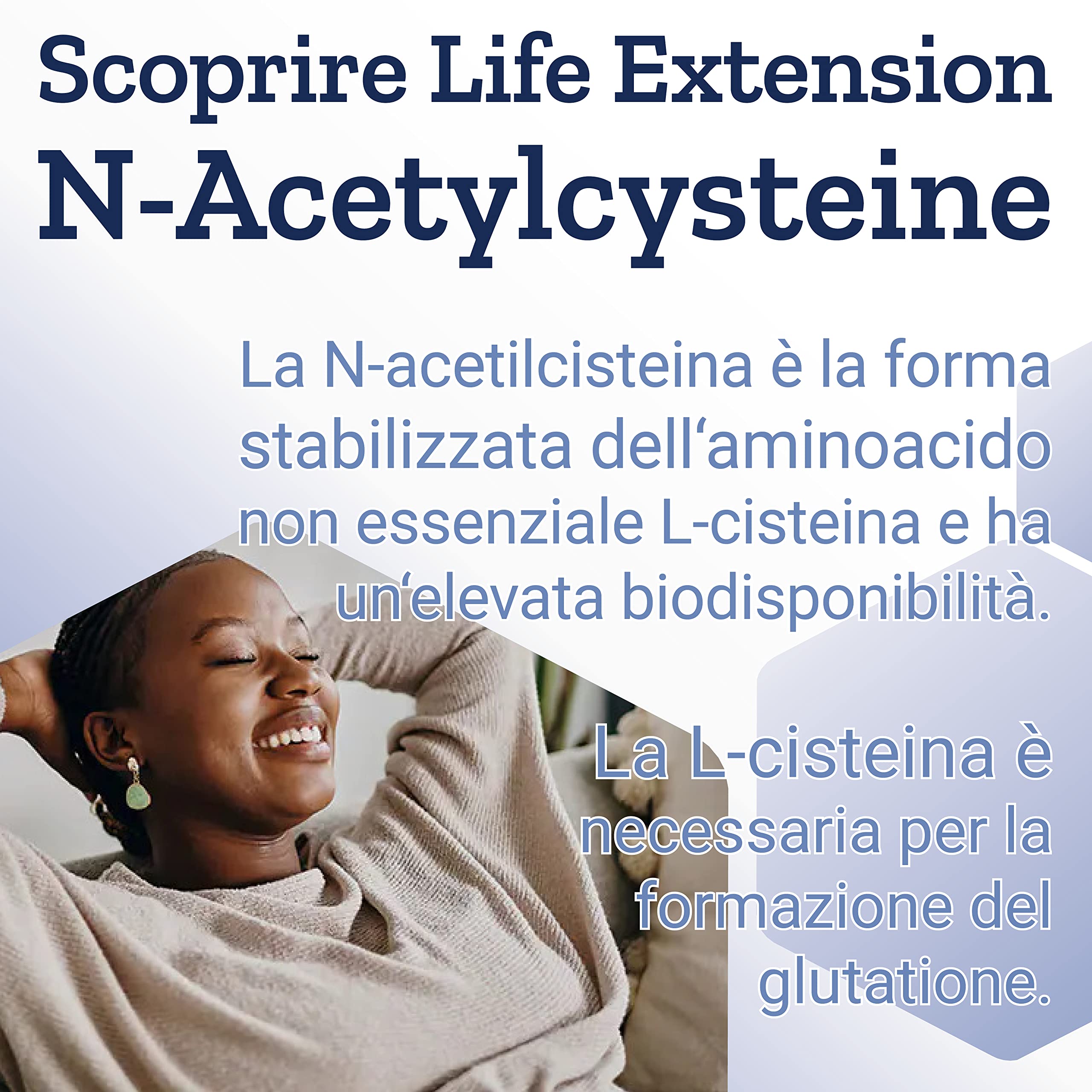 Life Extension, N-Acetyl-Cysteine (NAC), 600mg Depot, 1 Capsula ogni 3 Giorni, 60 Capsule vegane, Testato in Laboratorio, Vegetariano, Senza Glutine, Senza Soia, Non OGM