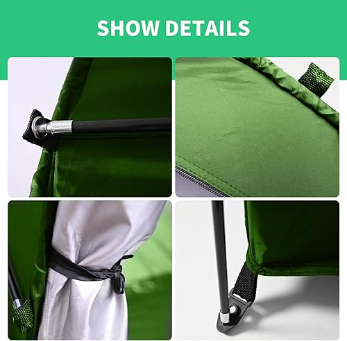 Miniatura 7 de Tienda de campaña de almacenamiento para bicicletas, cobertizos de almacenamiento grandes para 4 bicicletas, impermeable, cortacésped, herramientas