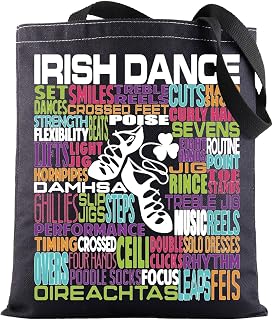 BWWKTOP Irish Dancer Tote Bag - Shoulder Bag for Irish Dancing Gifts