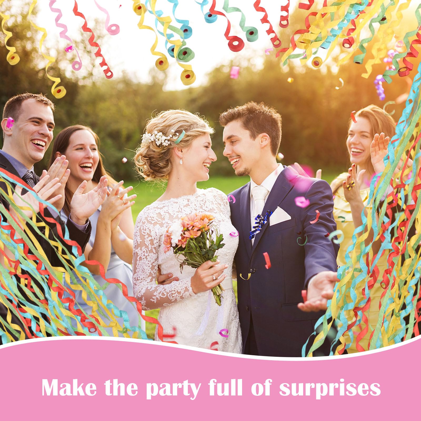 20 Pezzi Stelle Filanti da Lancio a Mano Streamer per Feste Lancia Stelle Filanti Stelle Filanti per Coriandoli Compleanno Filanti per Compleanni Matrimoni Natale Carnevale (Colori Casuali)