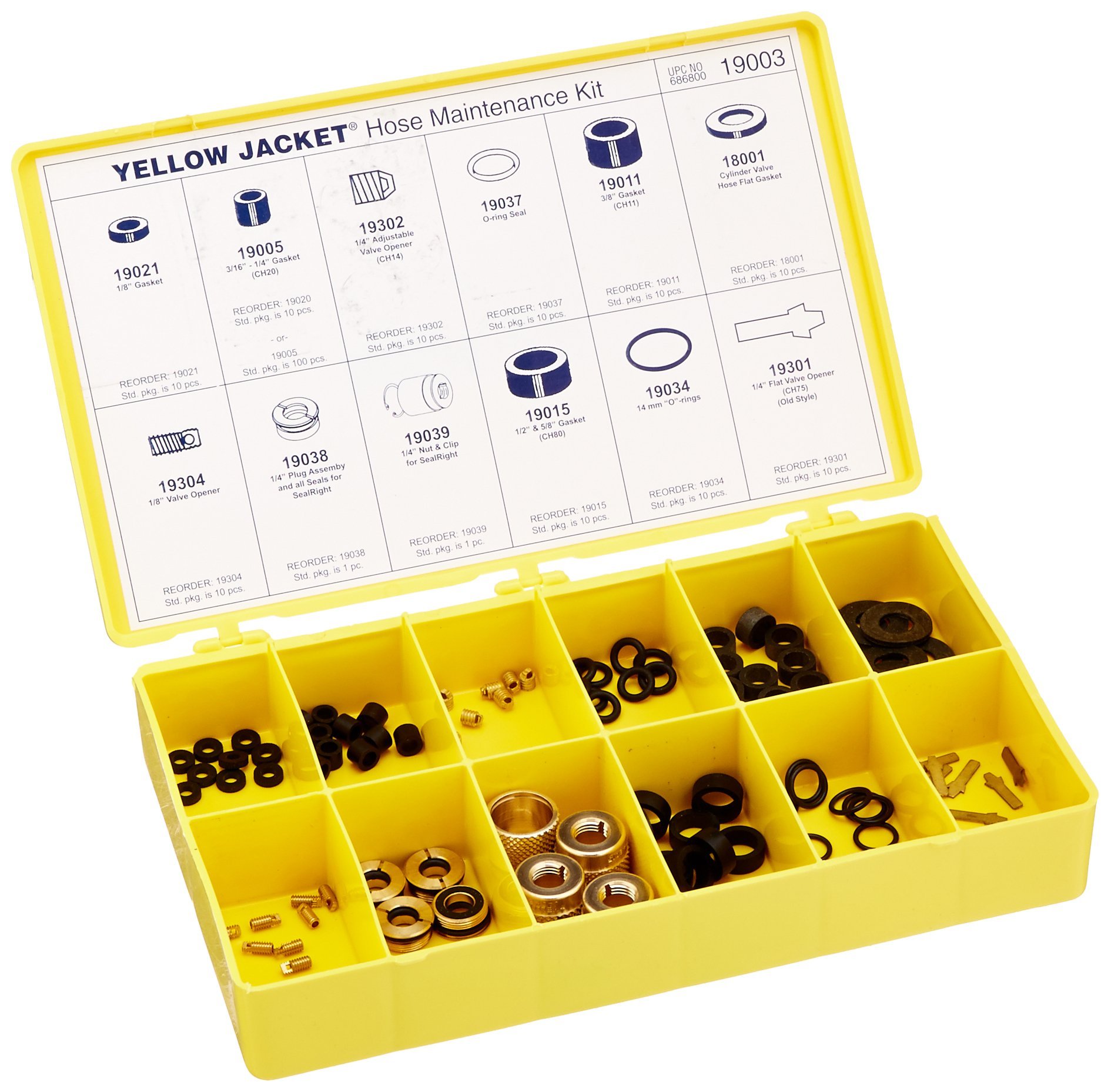 Amazon.com: Yellow Jacket 19003 Hose Maintenance Parts Kits