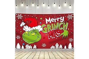 Merry Christmas Banner, 5x3FT Christmas Holiday Party Decorations
