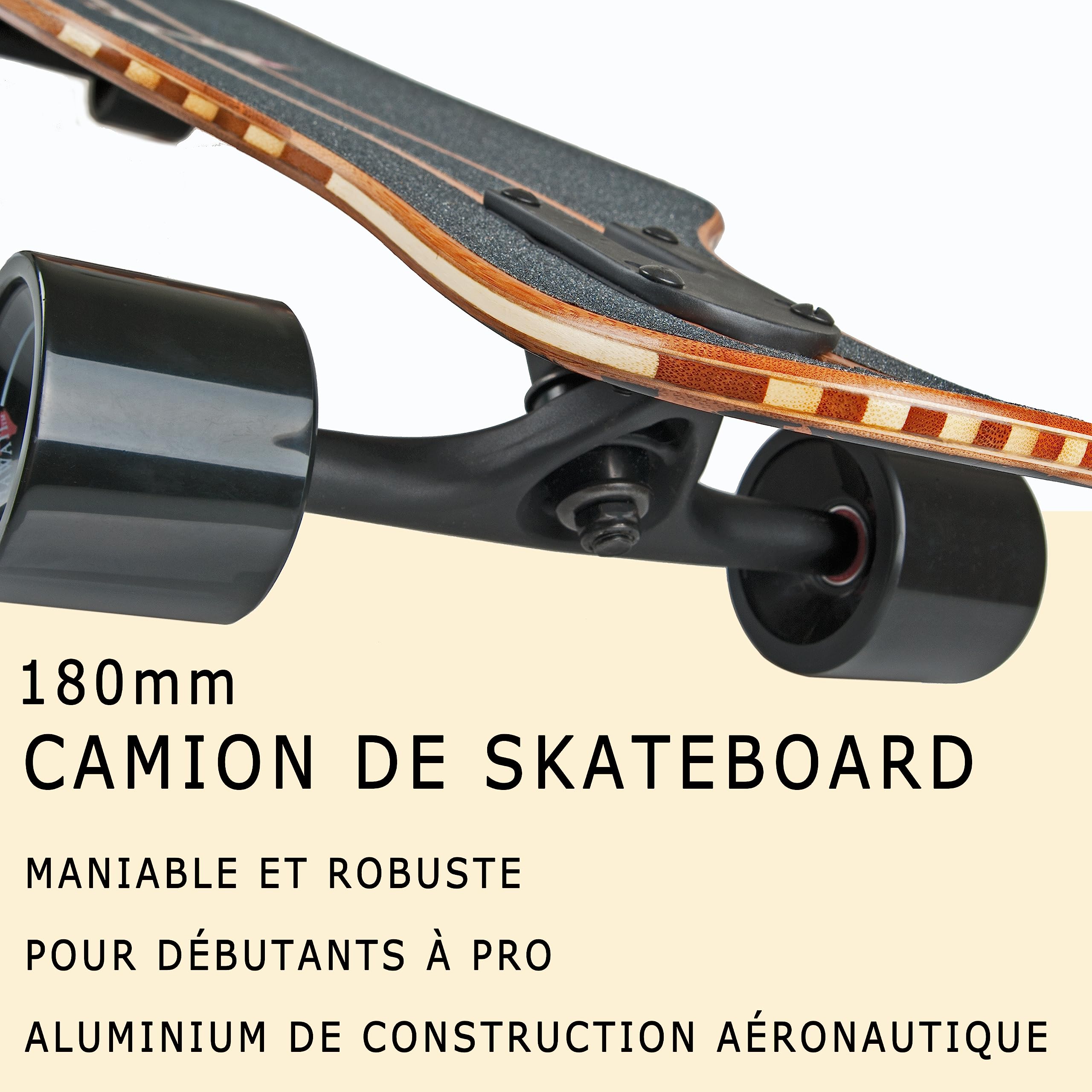 JUCKER HAWAII Longboard HOKU Longboard en 2 niveaux flexibles – Tous designs et versions – Construction en fibre de verre avec bambou et érable canadien.