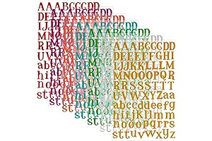 Self-Adhesive Alphabet Sticker Sheets for Creative Crafts