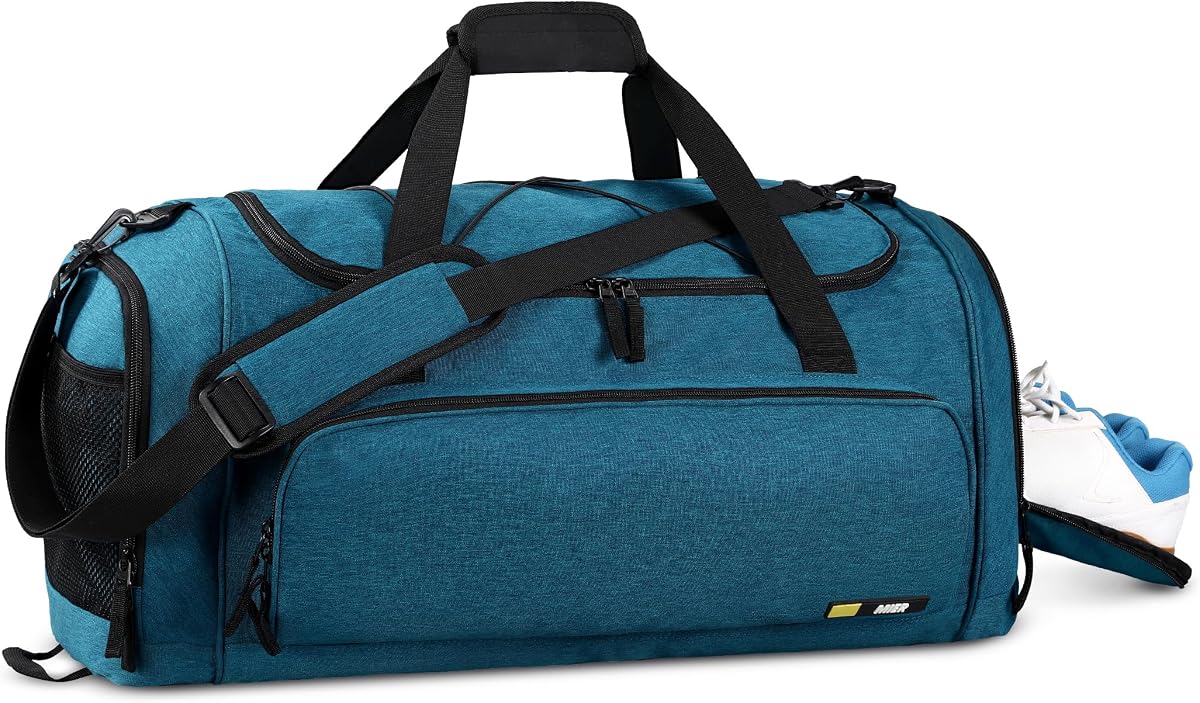Large Gym Bag for Men 60L Duffel Bag with Shoe Compartment