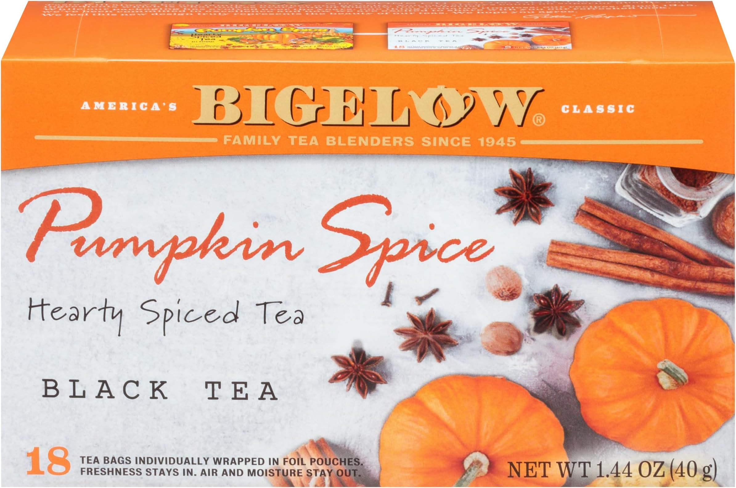 Bigelow Tea Pumpkin Spice Tea 18 Count