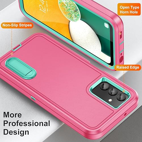 Miniatura 4 de Funda para Samsung Galaxy A13 5G, Samsung A13 5G con soporte integrado, a prueba de golpes, polvo y caídas, grado militar, funda protectora de grado