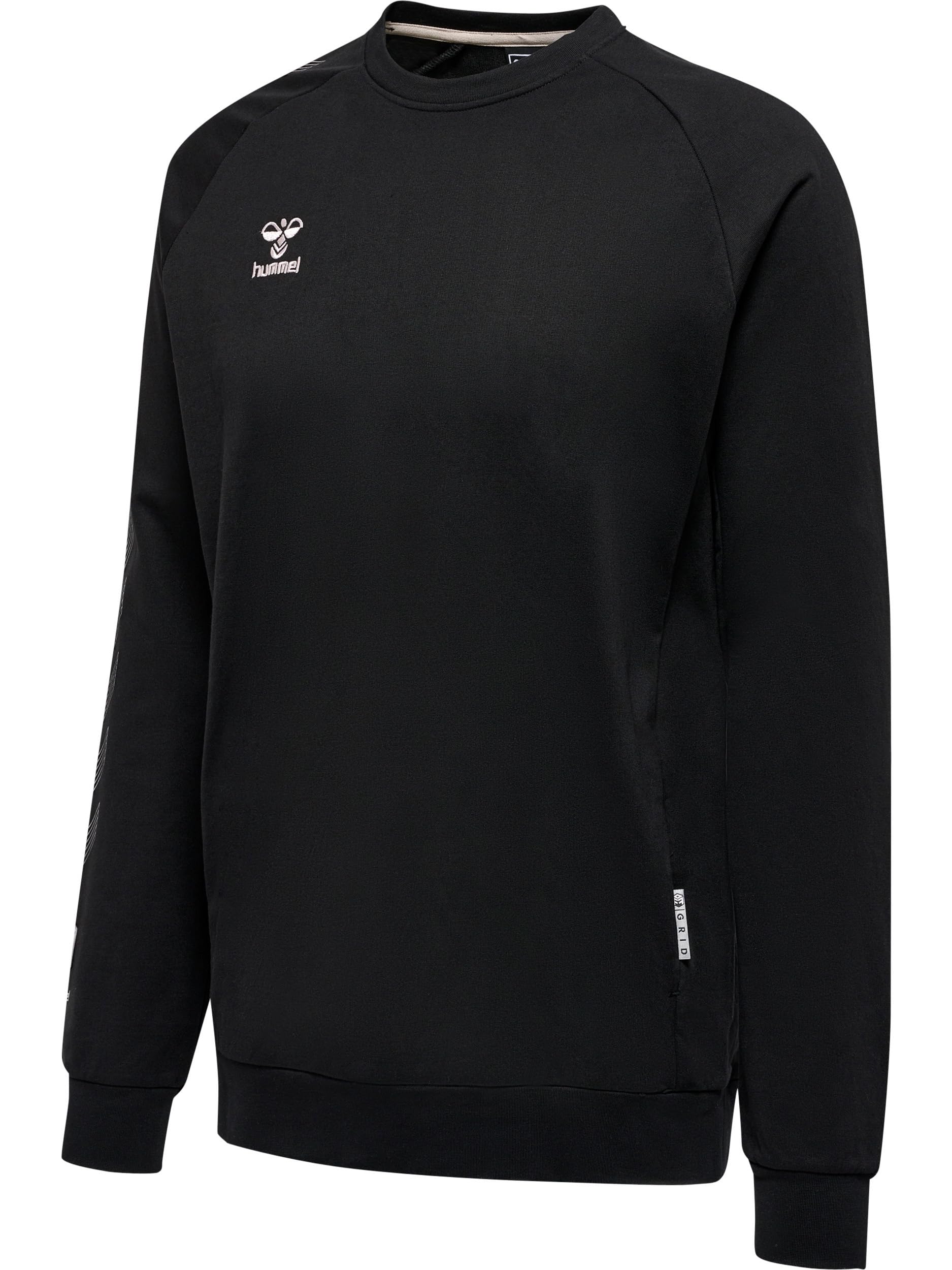 hummel Men's Hmlmove Grid Cotton Sweatshirt Black