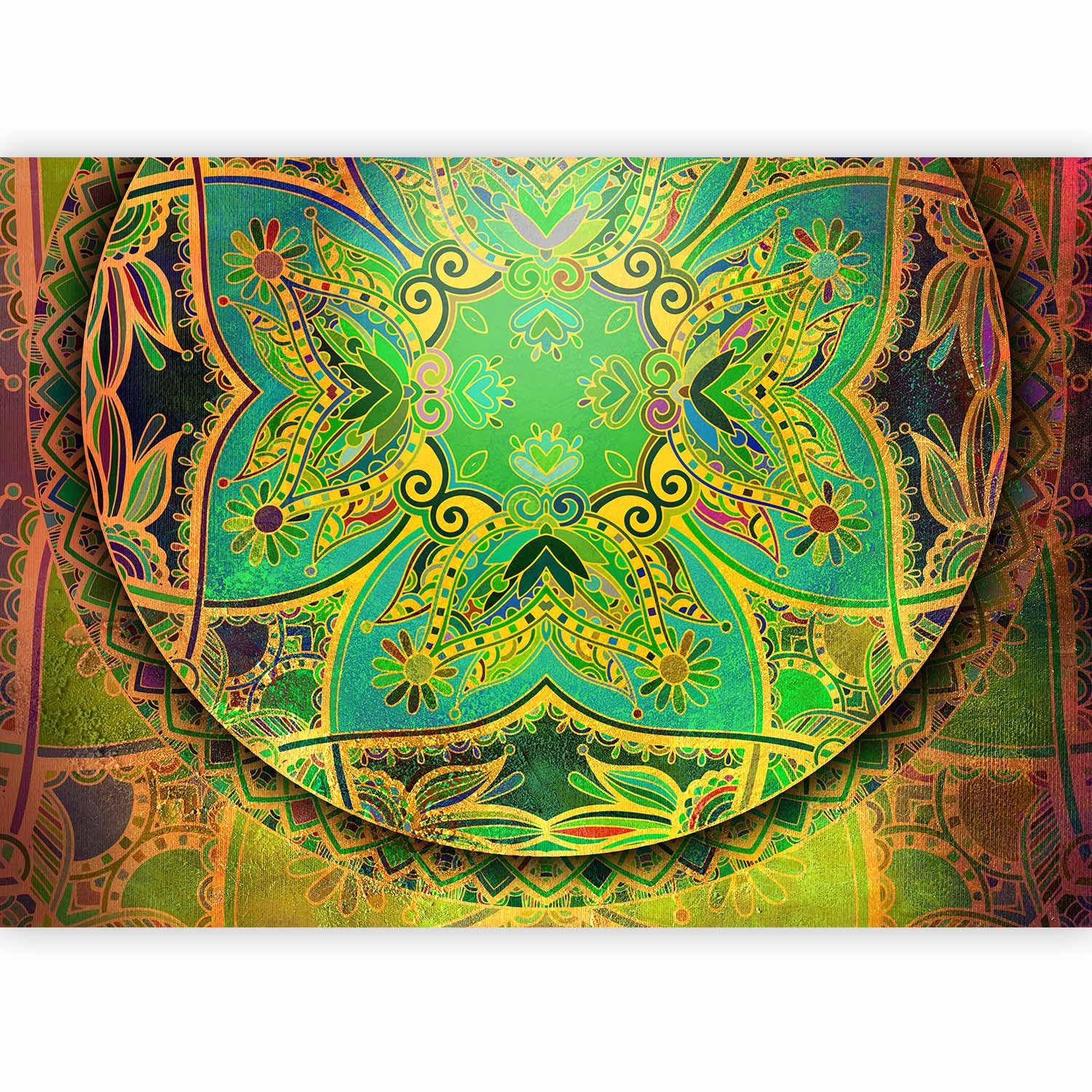 murando Photo Wallpaper 500x 350 cm/196,8" x 137,8" Non-Woven Premium Art Print Fleece Wall Mural Decoration Poster Picture Design Modern Mandala Oriental f-A-0612-a-b — image 1