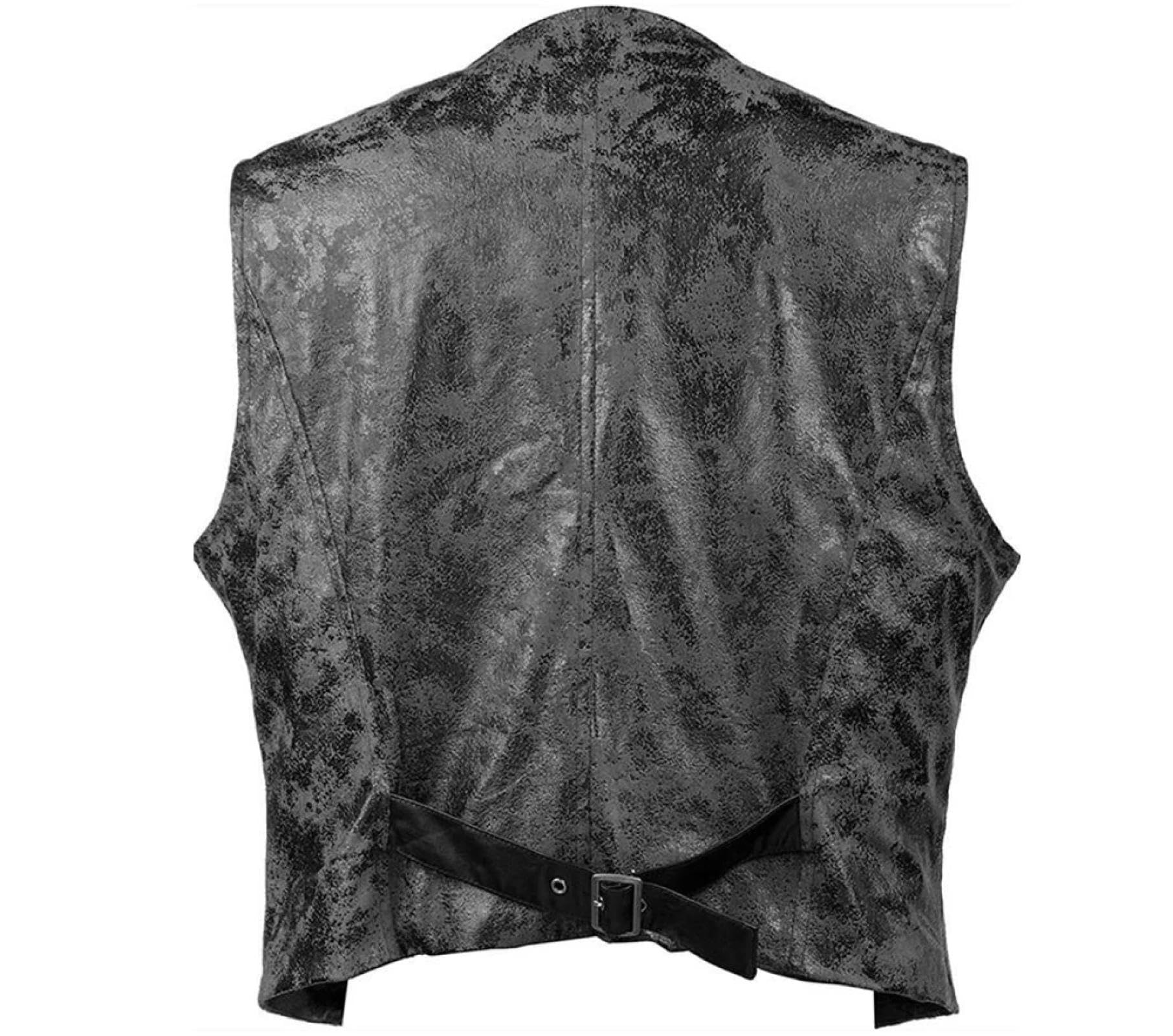 Weste Vest Herren Weste Vintage Lässig Leder Jacke Mit V-Ausschnitt Ärmellose Herren Retro-Werkzeug-Westen Kleidung