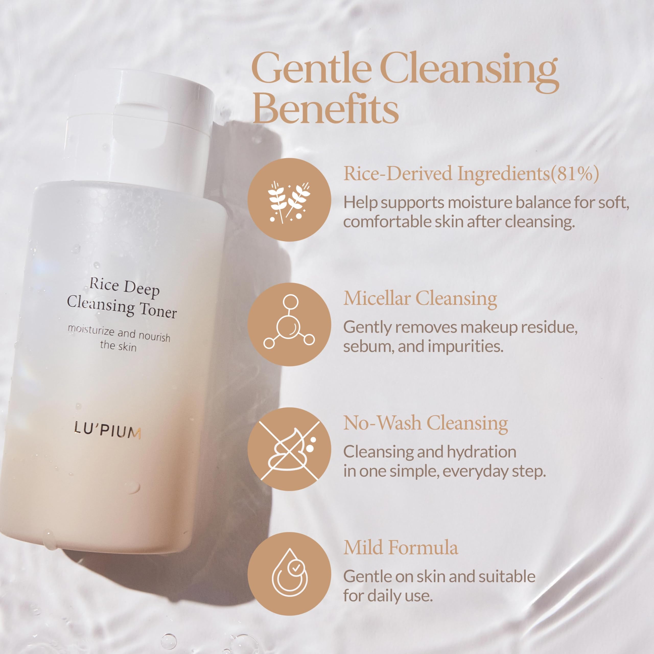 Rice Deep Cleansing Toner with 81% Rice Bran Water (10.14 fl.oz.)
