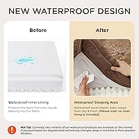 Vista 4 de Bedsure Camas ortopédicas para perros pequeños, cama lavable para perros pequeños y gatos, impermeable, cómodo sofá couchpara mascotas con funda