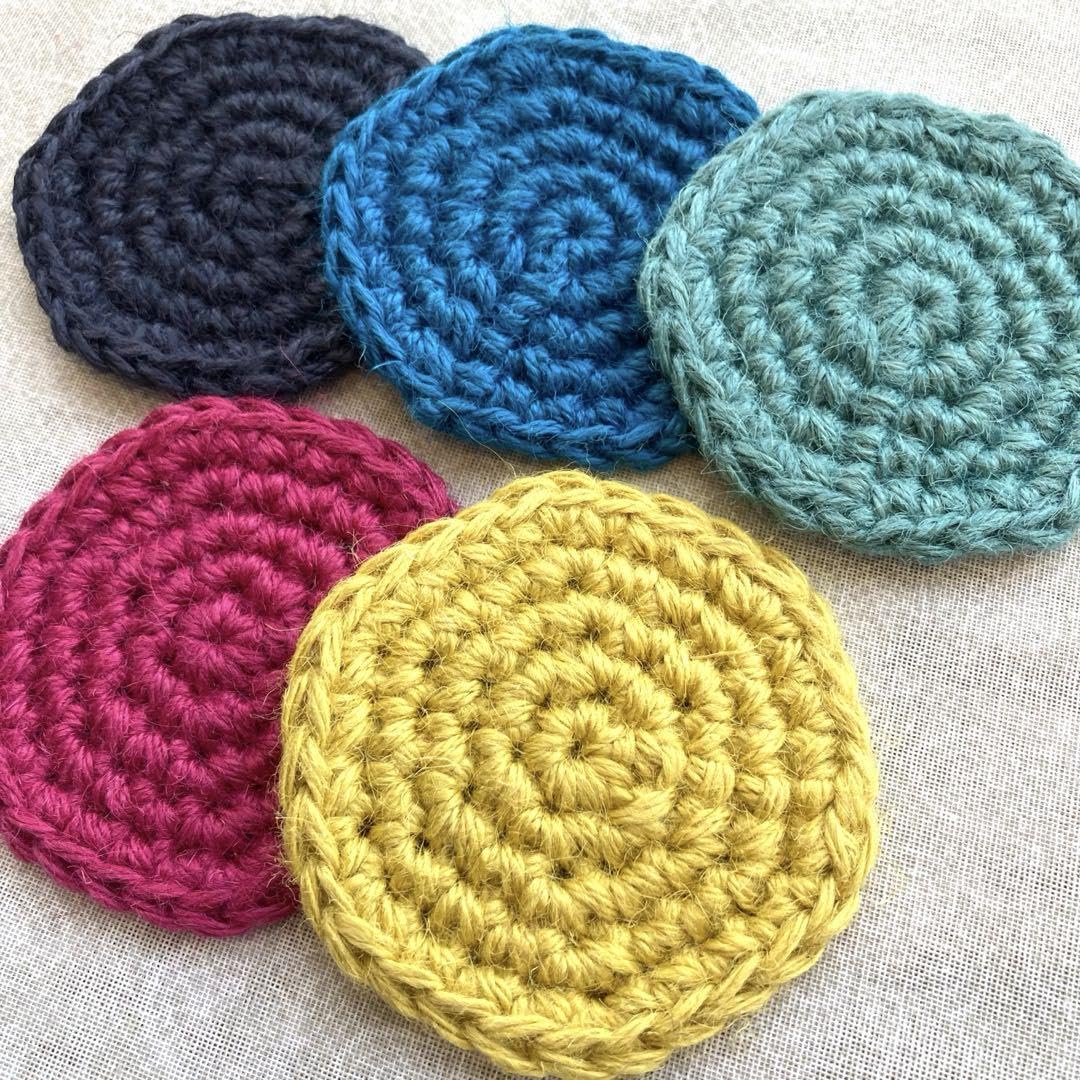 No.19マクラメ編み麻紐コースターset No.19マクラメ編み麻紐コースターset