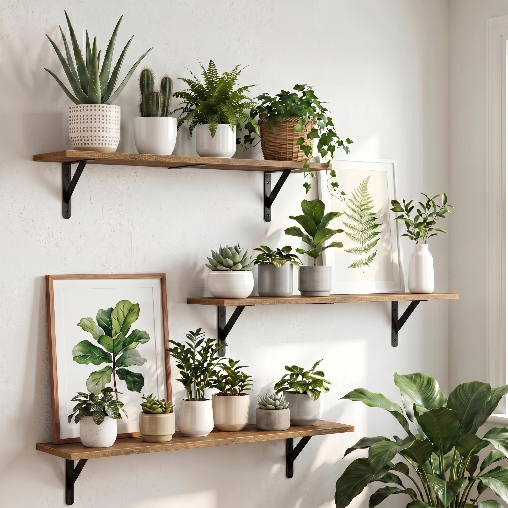 WOPITUES Floating Shelves - 3-Pack -8