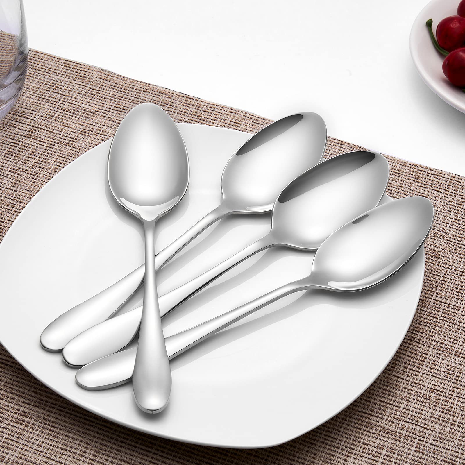 Cuillères à Café Manche Marteau - Lot De 12 En Inox - Longueur 15 Cm - Pour Café, Thé, Desserts, Restaurants