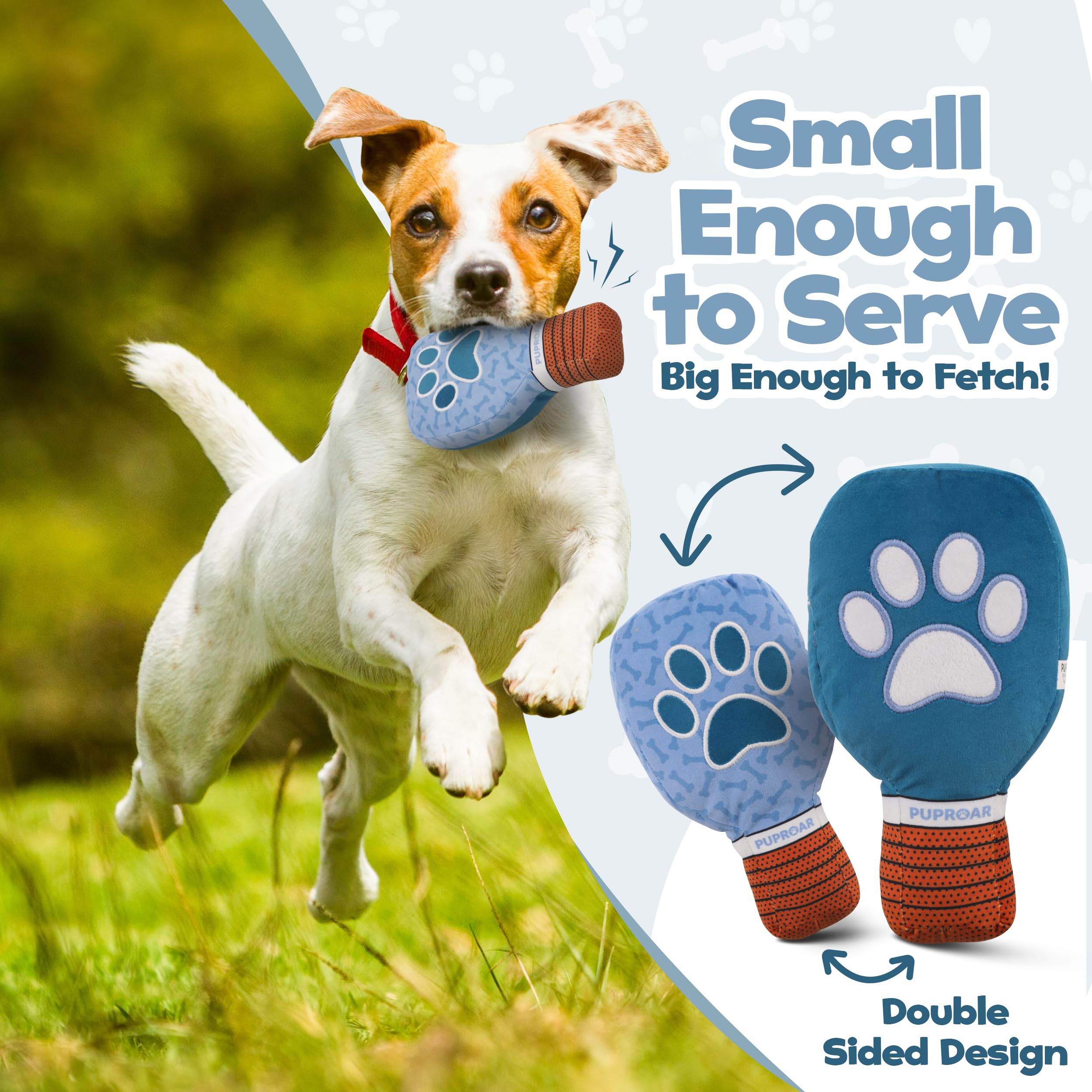 PUPROAR Pickleball Paddle Dog Squeaky Toy - Divertente giocattolo di carta cigolante e increspato per cani, perfetto per riempire la calza - Simpatico giocattolo natalizio per cani per cuccioli