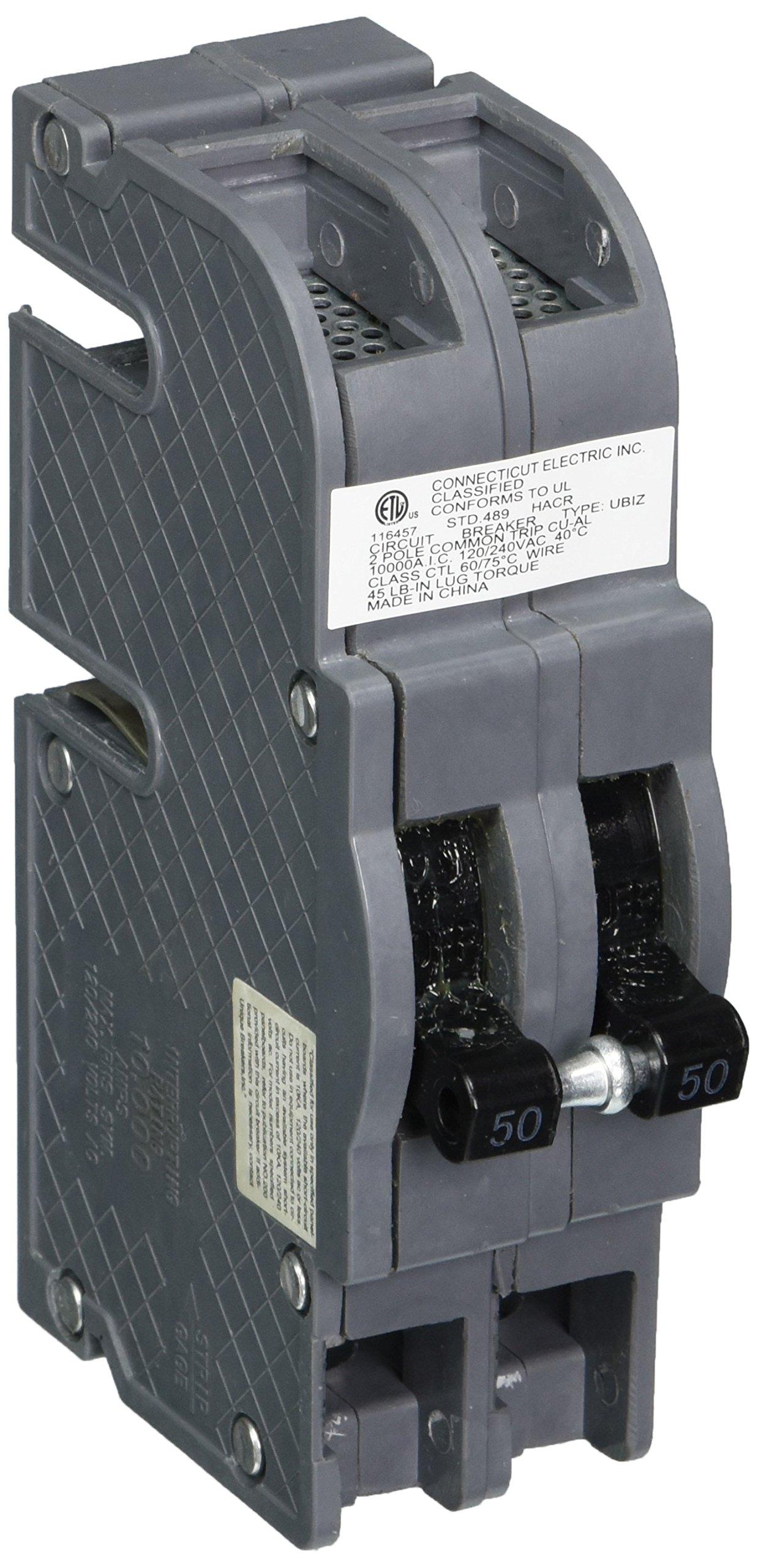 CONNECTICUT ELEC VPKUBIZ250 Circuit Breaker, 240V, 50-Amp