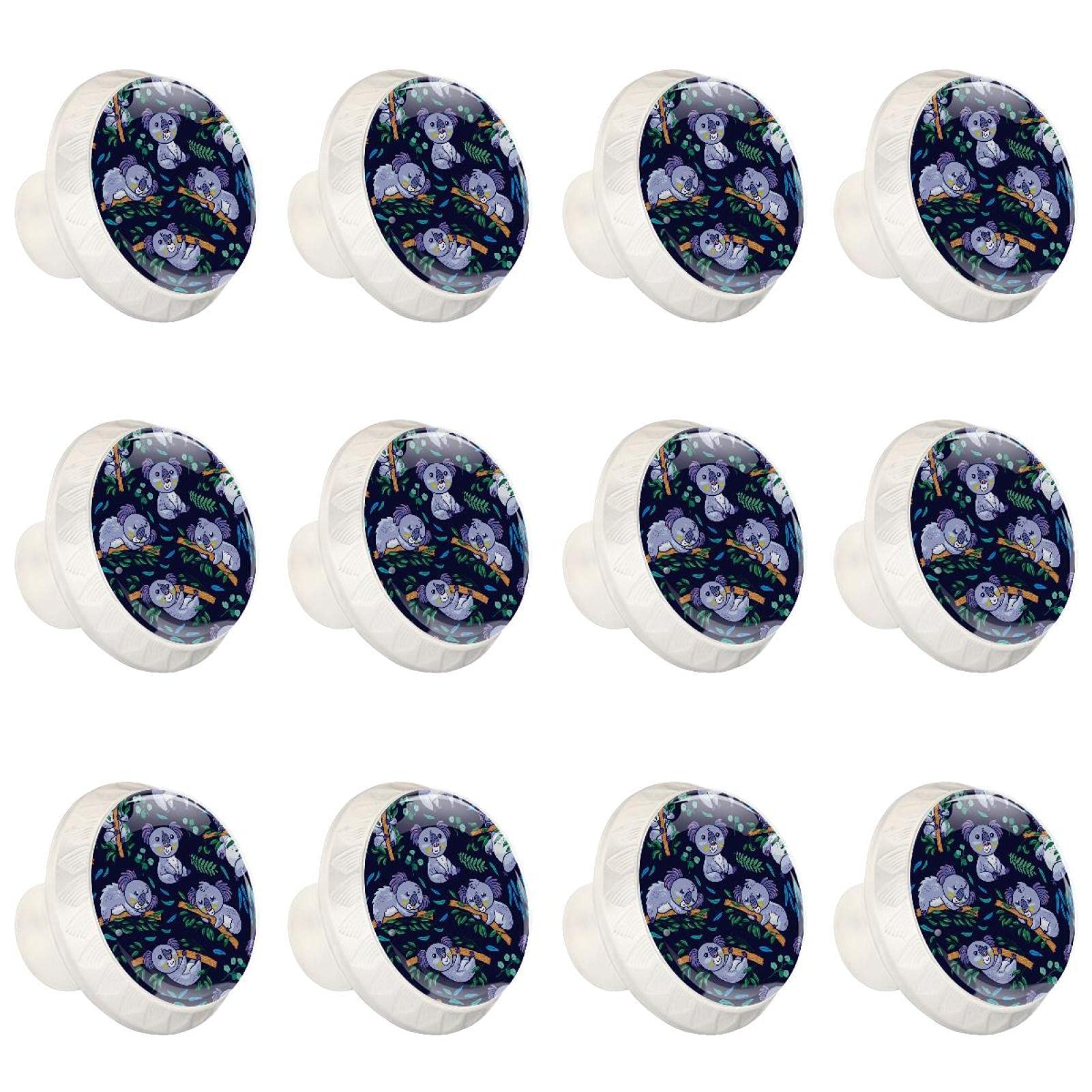 Lot de 12 boutons ronds pour commode avec design ergonomique et robuste