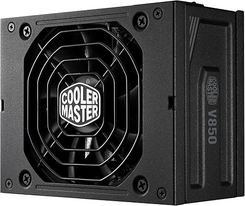 Cooler Master Fuente de alimentación modular completa V850 SFX Gold ATX3.0, 850W SFX, 80+ Gold, conector PCIe 5.0 12VHPWR de 90 grados, soporte SFX
