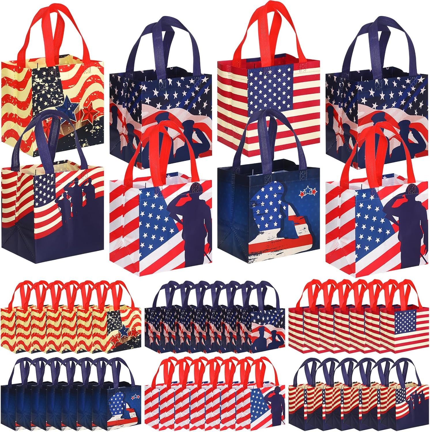 Ctosree 48 Pcs Veterans Day Gifts Bags Patriotic American...