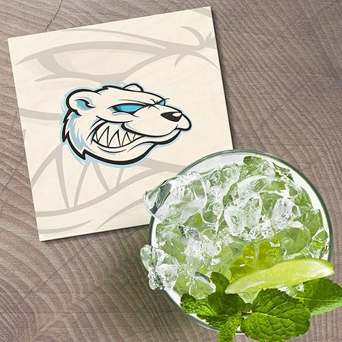 Miniatura 2 de Angry Polar Bear Animal Square Wooden Coaster, Idea, Handmade Gifts, Wood Bottom for Tabletop Protection, Suitable for All Cups, Cool Home Decor,