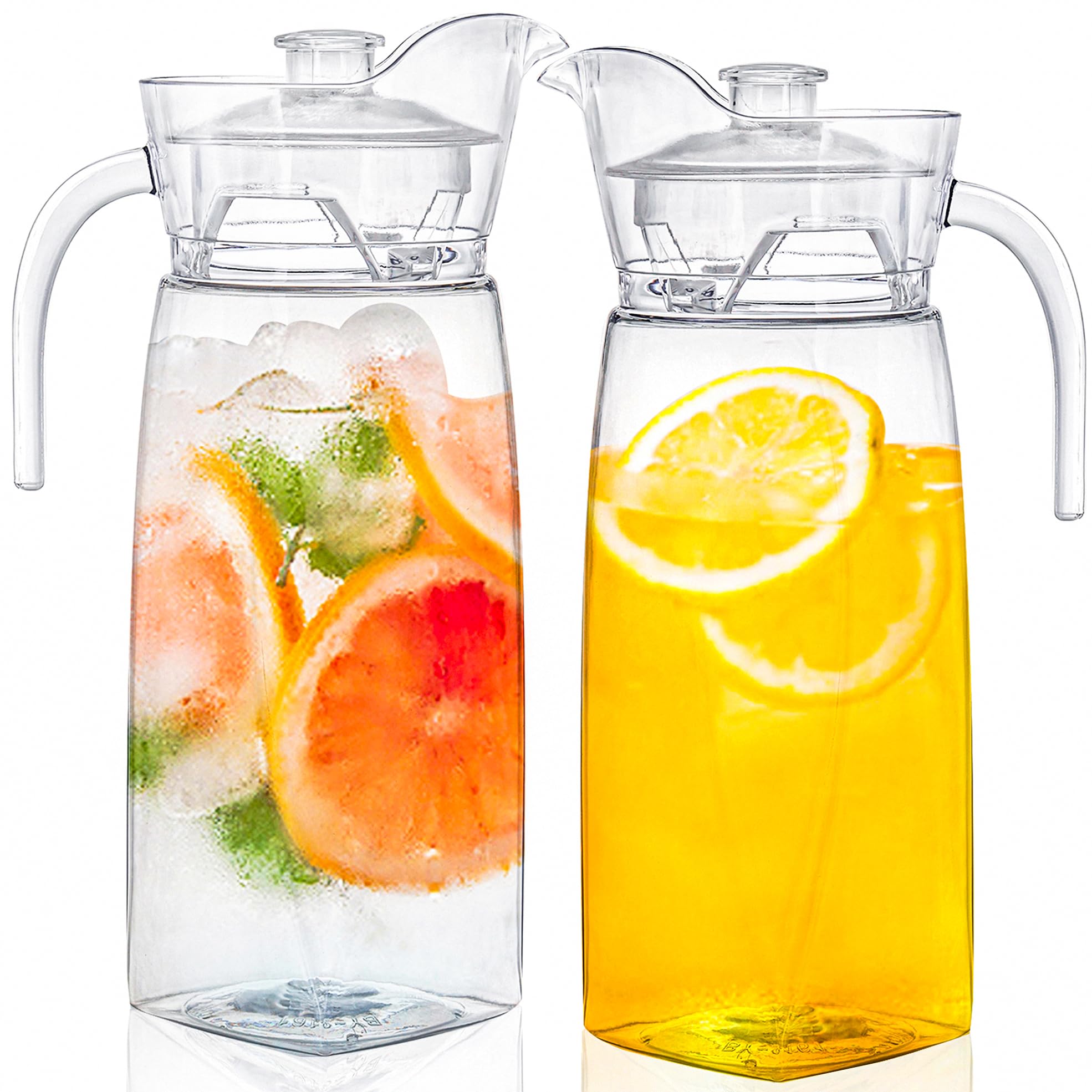 MICA Water Pitcher 2個セット Amazon.com: Set of 2 Glass Pitcher