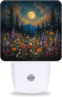 Night Light,Dusk to Dawn Nightlights Plug-in Wall Decorative for Home Gifts | Moonlit Forest Night Light Plug into Wall,Dusk to Dawn Sensor Energy Efficient Lamp for Bedroom/Bathroom/Kitchen/Hallway