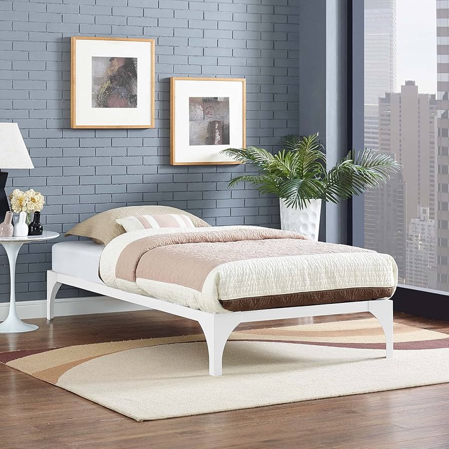 [EQUALBY] madeleine / ivory ☆ Amazon.com: Modway Ollie Steel Modern Twin Platform Bed