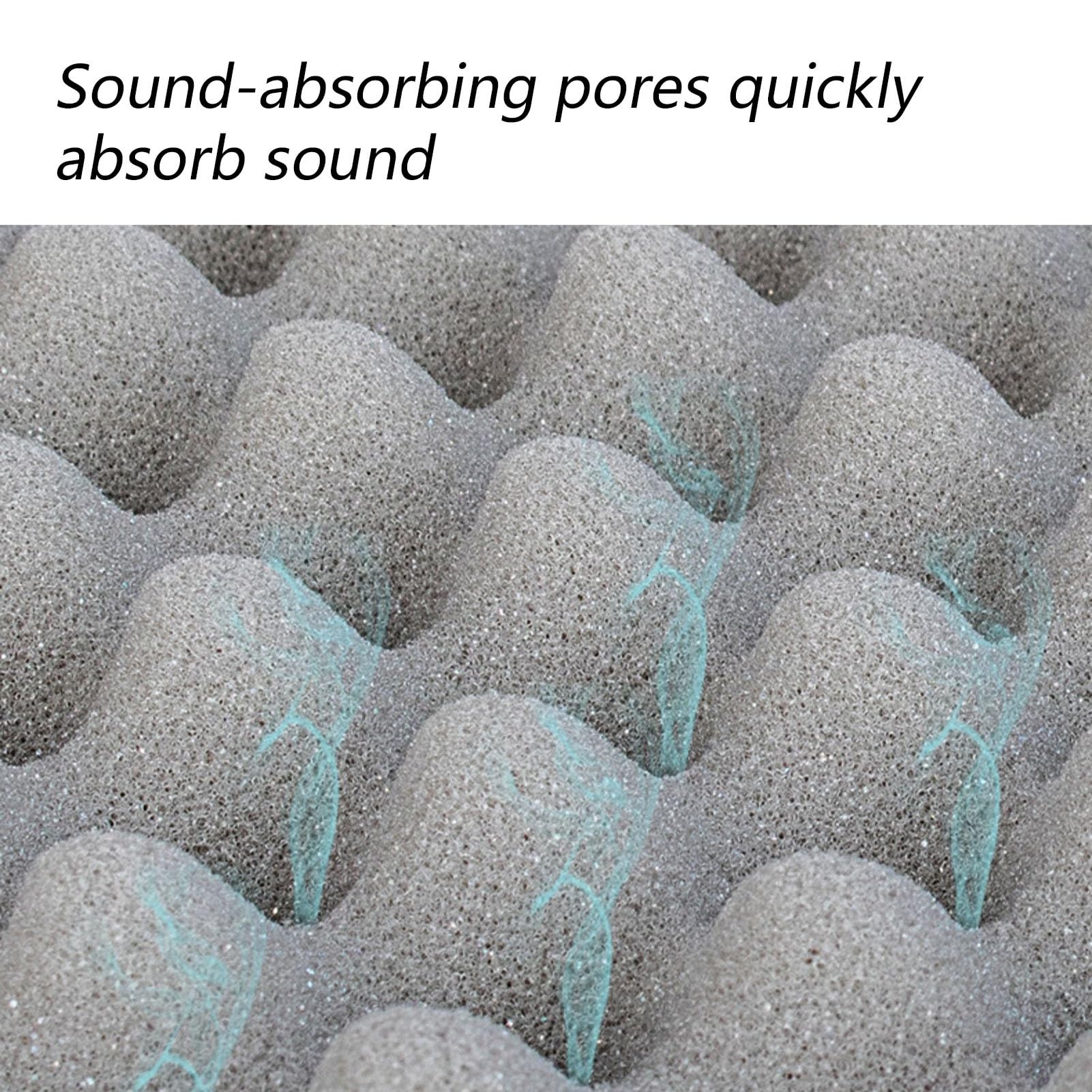 Schiuma insonorizzante, fonoassorbente e resistente al calore, pannelli in schiuma anti-collisione per pareti della palestra, recupero rapido (blu, 3 cm)
