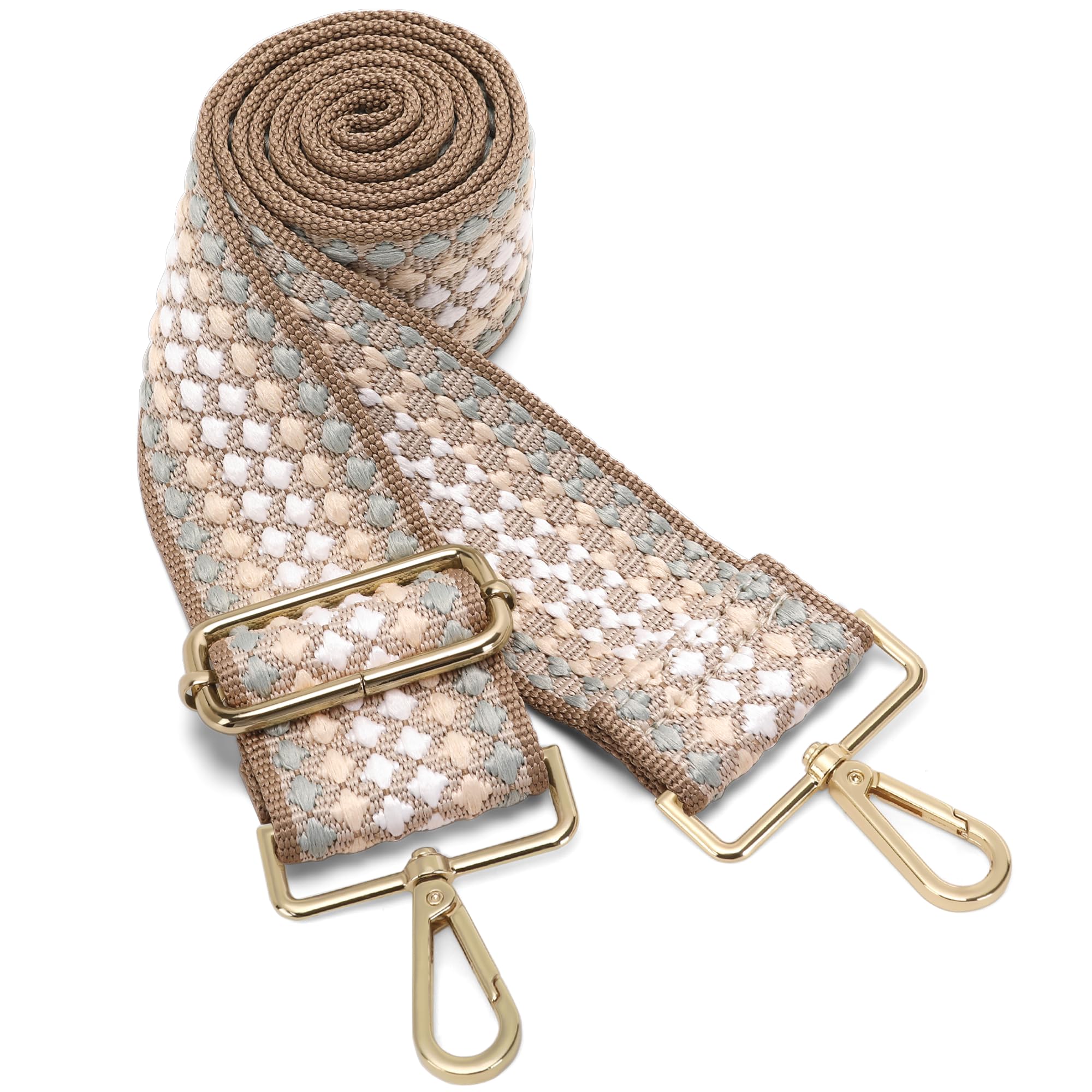 GINJKGOPurse Straps Replacement Crossbody - Adjustable Bag Strap for Purses, Wide Shoulder Strap for Women Guitar Purses