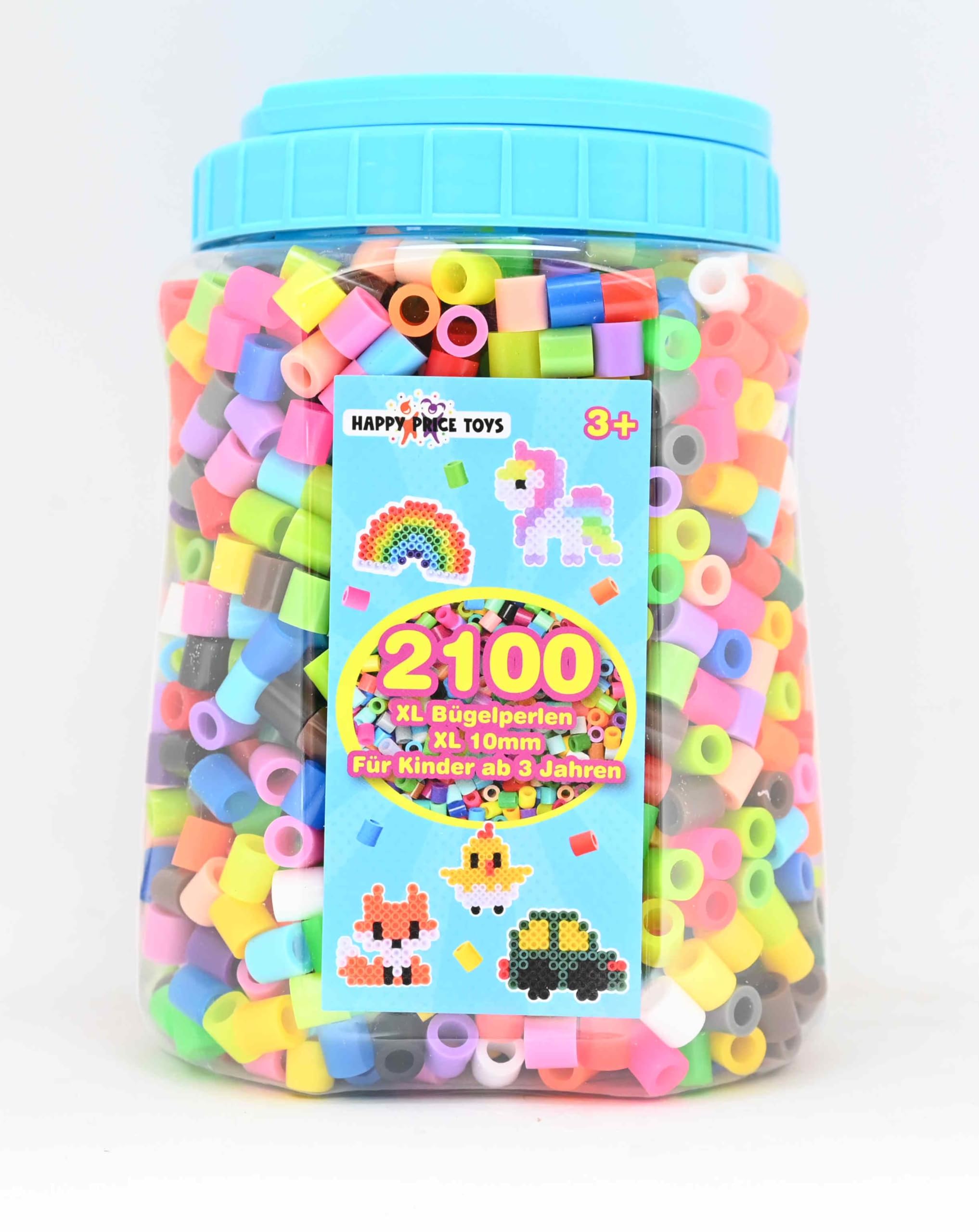 2100 Maxi XL Ironing Beads 10 mm (Tin 2100 Colourful)