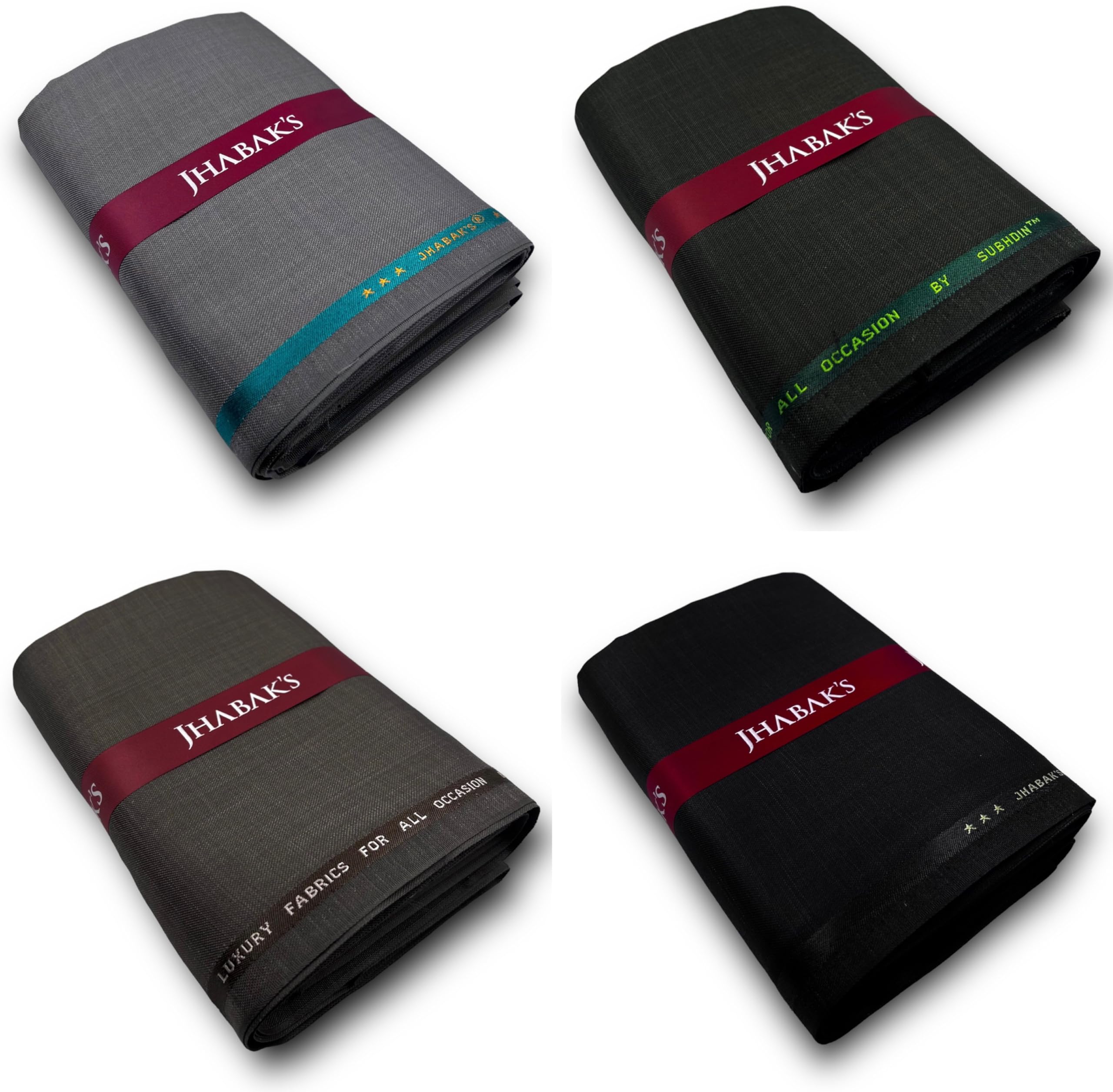 jhabak's Unstitched Trouser Fabric for Men's - 1.30 meters - (Pack of 4)-picture-29