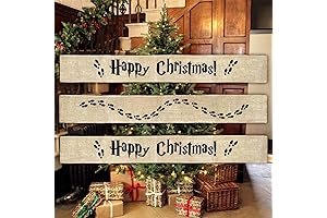 3Pcs Wizard Christmas Tree Decorations Burlap Ribbon