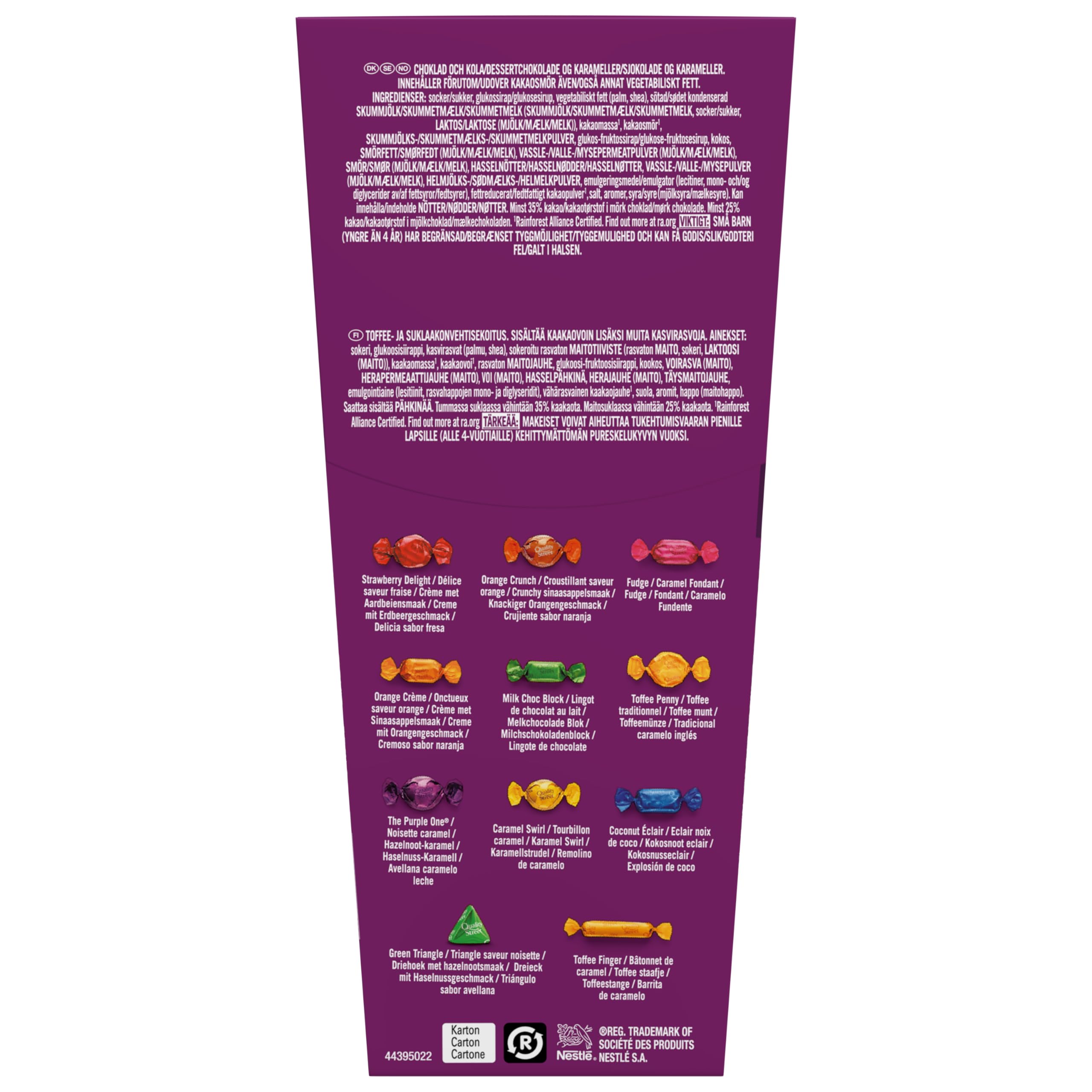 Nestlé Quality Street Czekolada mleczna i karmelowa Pudełko 265 g