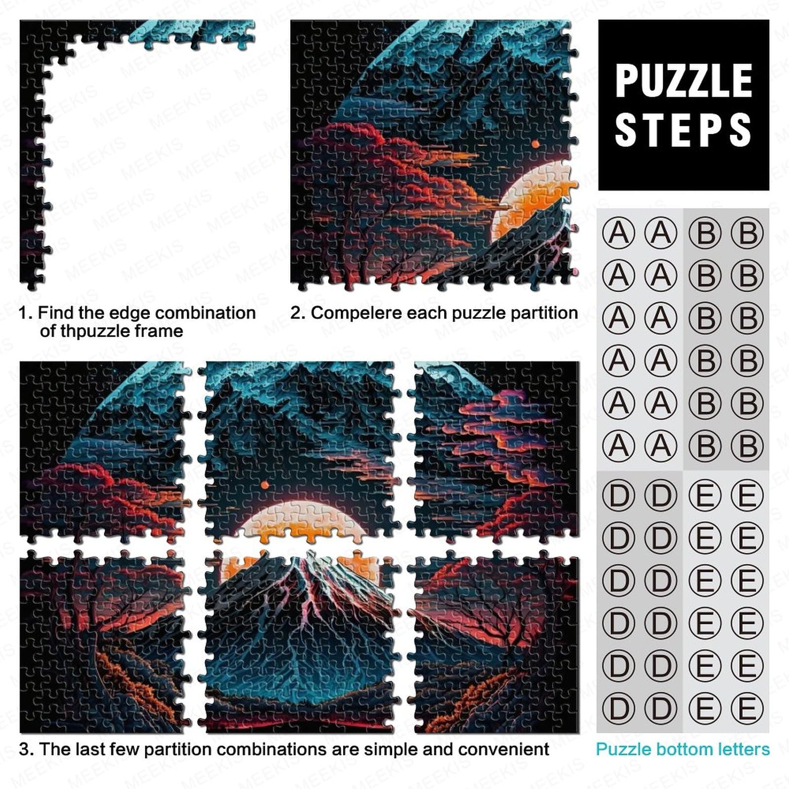 Monte Fuji_ Giappone Puzzle Impossibili 1000Pcs, Giochi Rilassamento E