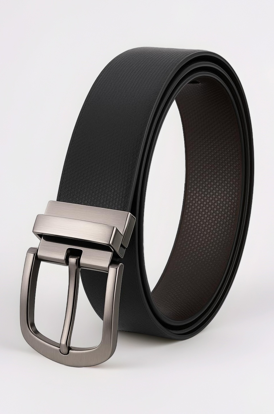 Reversible PU-Leather Formal Black/Brown Belt For Men (Color-Black/Brown) belt for men, formal belt, gift for gents, Gents belt, mens belt.