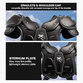 XENITH ブラック ショルダーパッド