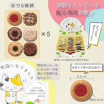 Amazon.co.jp: 退職 お菓子 個包装 詰め合わせ 30個 お世話に