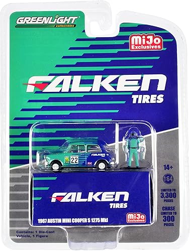 1967 Austin S 1275 MKI RHD Right Hand Drive # 22 "Falken Tires & Driver Figure Ltd Ed a 3300 piezas en todo el mundo 164 Modelo de coche fundido a