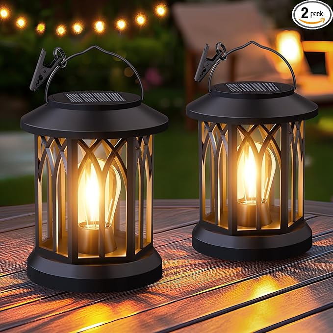 Hanging Solar Lanterns 2 Pack