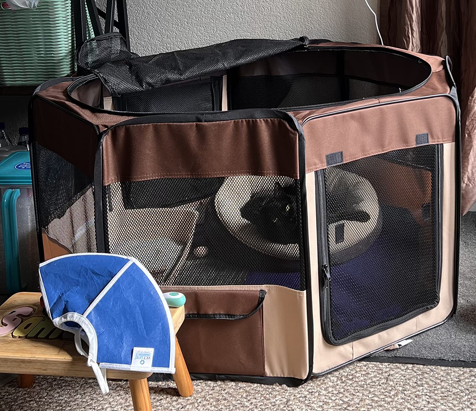 10/mo Finance Zampa Dog Playpen Pop Up Portable Playpen for Dogs and