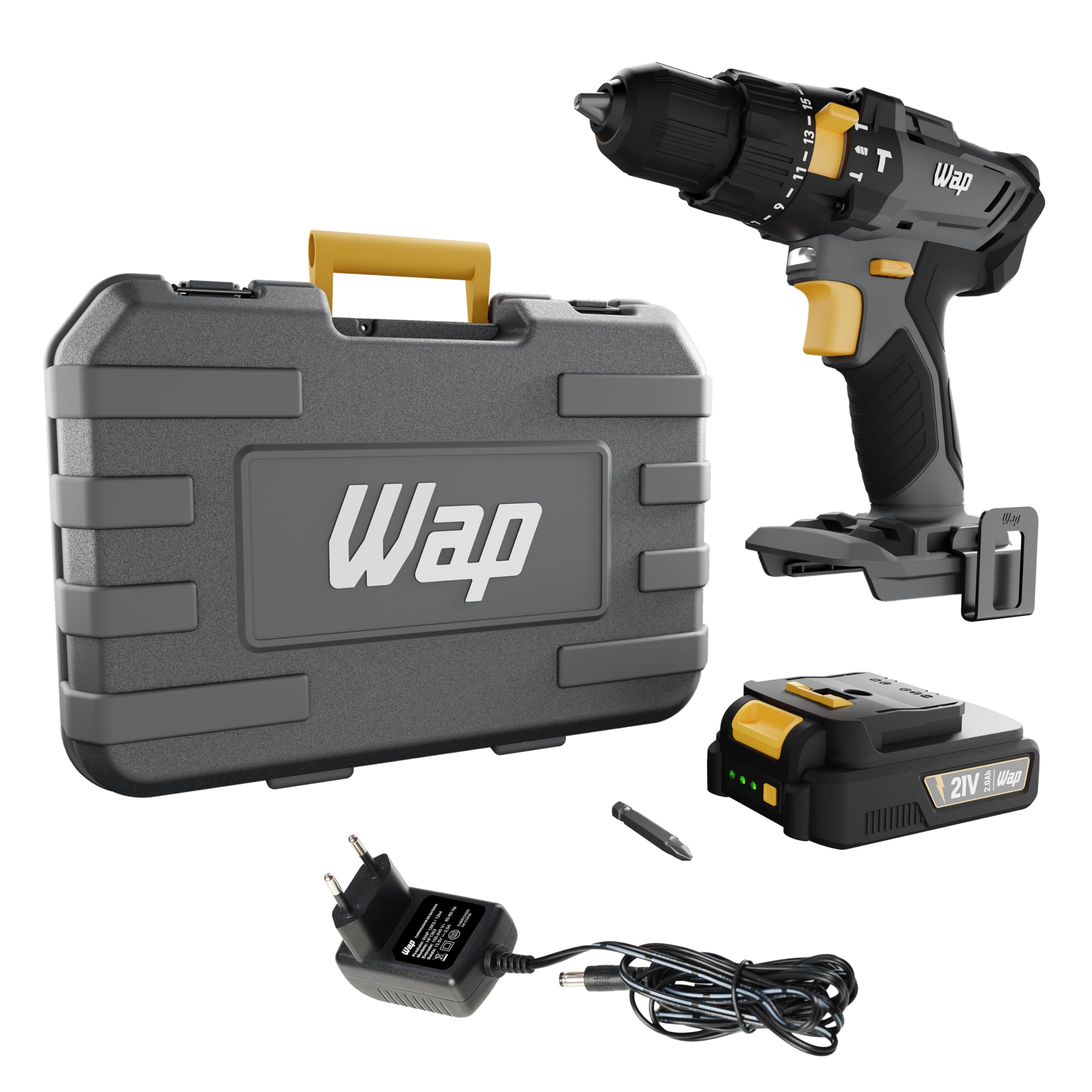 WAP Parafusadeira e Furadeira com Impacto à Bateria 3/8
