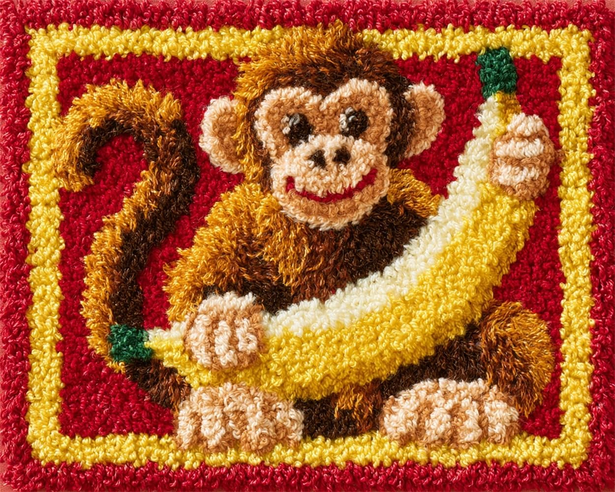 FWRTYCB Latch Hook Kitsmonkey and Banana