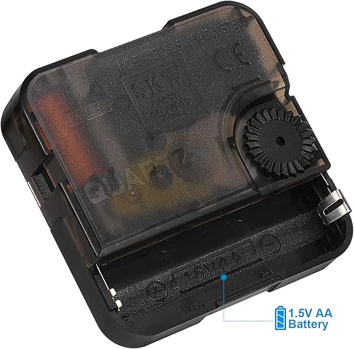 Miniatura 3 de Healifty Mecanismo de movimiento de reloj de cuarzo, mecanismo de reloj de pared, funciona con pilas, piezas de reparación de bricolaje, color