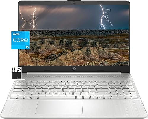 HP Computadora portátil más nueva 2022, pantalla HD de 15.6 pulgadas, Intel i3-1115G4 de doble núcleo (hasta 4.1 GHz, Beats i5-1030G7), 32 GB de