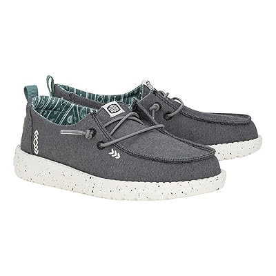 Hey Dude Kids Wendy Chambray (Little Kid/Big Kid) Girls Shoes Black