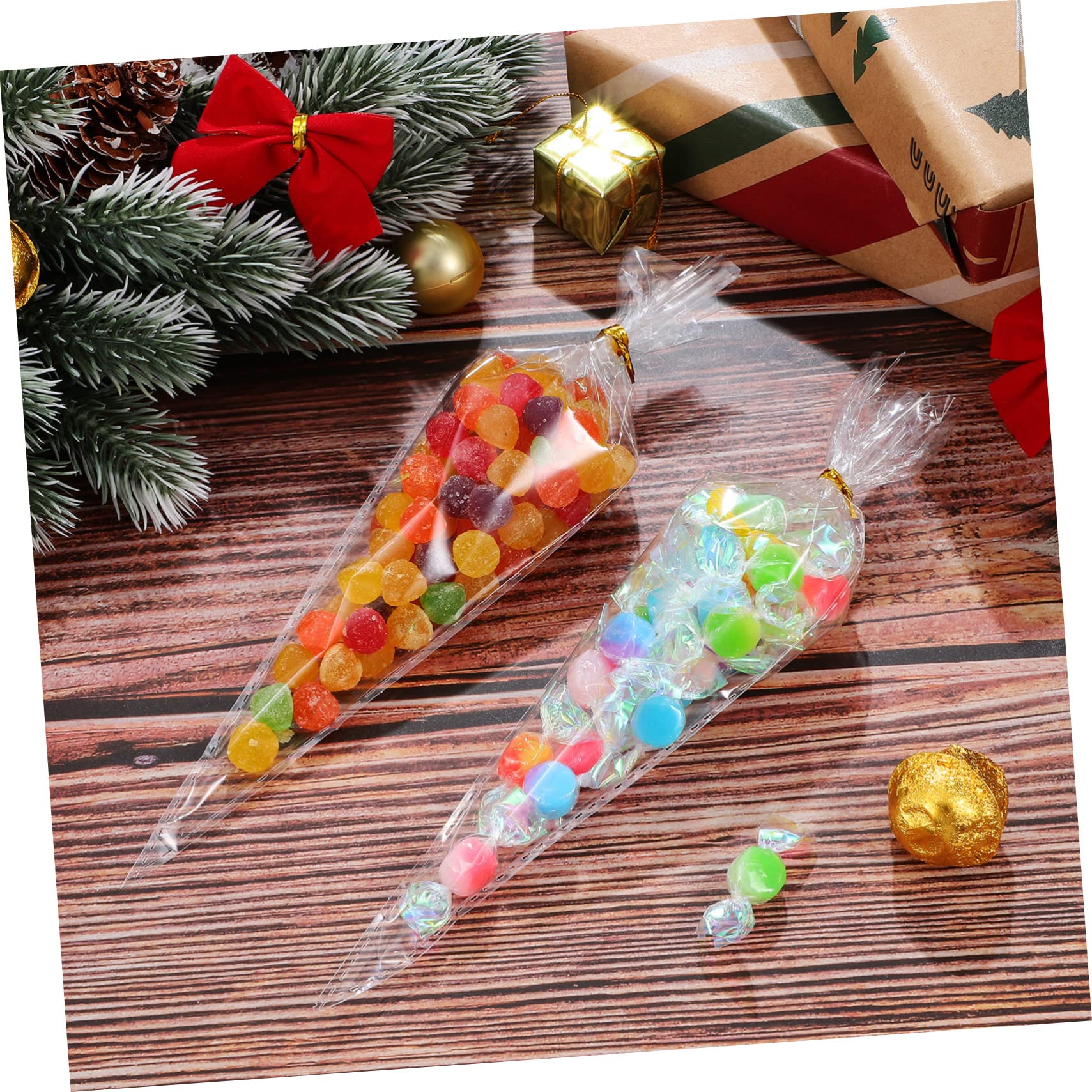 Amazon | ORFOFE 1セット セロハン 袋 透明 セロハン