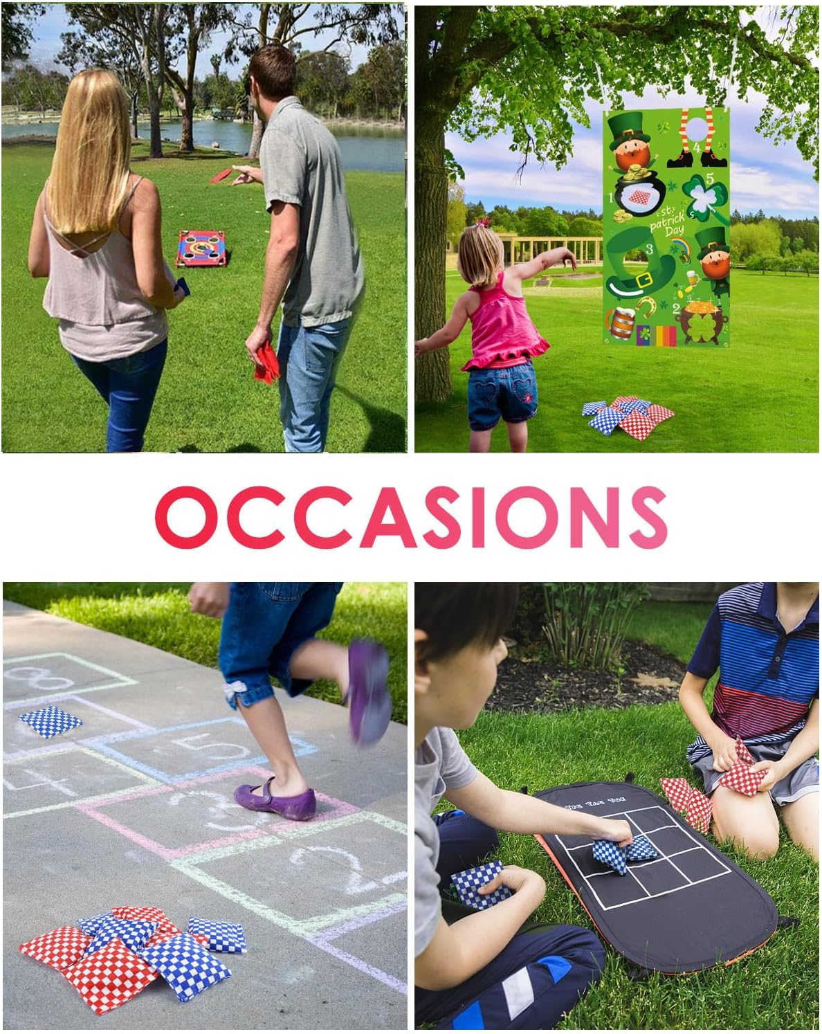 TINDTOP Mini Bean Bags for Tossing - 3.1" x 3.1", Cornhole Outdoor Toss Gaming Colorful Canvas Bean Bags Carnival Games Kids Beanbags Throwing Games for Kids